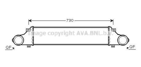 AVA DB Інтеркулер W211 200/220CDI 02- AVA COOLING MS4410 (фото 1)