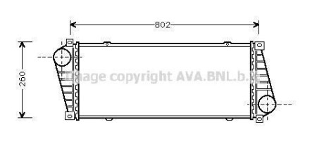 Интеркулер MB SPRINTER 2.9TD 95- (AVA) AVA COOLING MSA4217