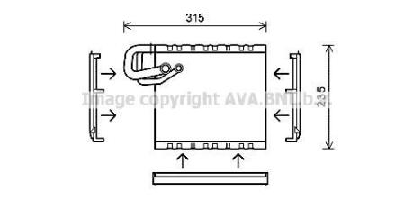 Випарник,Кондиціонер AVA COOLING MSV550 (фото 1)