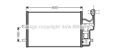 Конденсор Mazda 3 / 5 10/03- (AVA) AVA COOLING MZ5184D