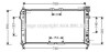 Радіатор охолодження двигуна Mazda 626 (97-02) AT AVA AVA COOLING MZA 2037 (фото 1)