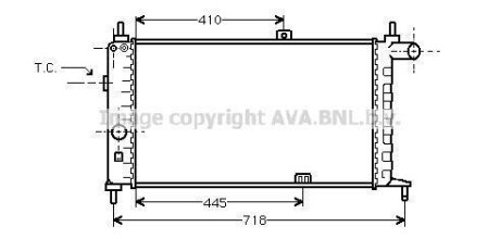 Радiатор AVA COOLING OL 2066 (фото 1)