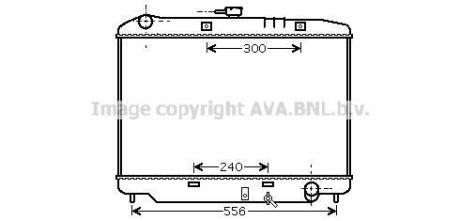 AVA OPEL Радіатор охолодження двиг. MONTEREY A 3.1, 3.2 91-, ISUZU AVA COOLING OL2179 (фото 1)