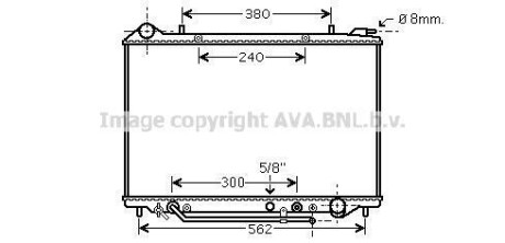 AVA OPEL Радіатор охолодження двиг. FRONTERA B 2.2 DTI 02- AVA COOLING OL2405