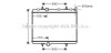Радиатор охлаждения BERLINGO/XS PIC/PARTNER D(пр-во AVA) PE2281