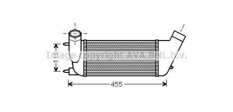 AVA CITROEN Інтеркулер C8, Jumpy, Fiat Scudo, Ulysse, Lancia, Peugeot 807 2.0HDI 06- AVA COOLING PEA4347 (фото 1)