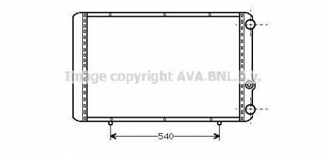 Радіатор REN TRAFIC 25D/25TDI MT (Ava) AVA COOLING RTA2155