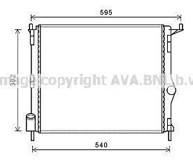 Радиатор охлаждения LOGAN (AVA) AVA COOLING RTA2476