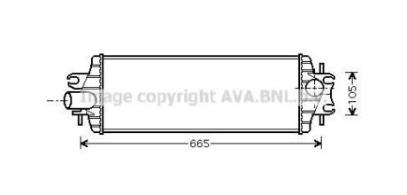 AVA RENAULT Інтеркулер Trafic II, Opel Movano, Nissan 2.5dCi/DTI 01- AVA COOLING RTA4358 (фото 1)