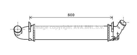 AVA RENAULT Інтеркулер Logan I 1.5dCi 05- AVA COOLING RTA4496