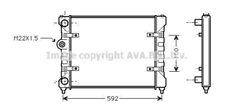 Радiатор AVA COOLING ST 2023