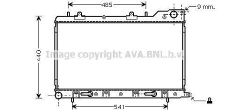 Радіатор охолодження двигуна Subaru Forester 03>08 MT/AT AC+/- AVA AVA COOLING SU 2054