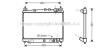 AVA TOYOTA Радіатор сист. охолодження Yaris 1.3/1.5 99- TO2258