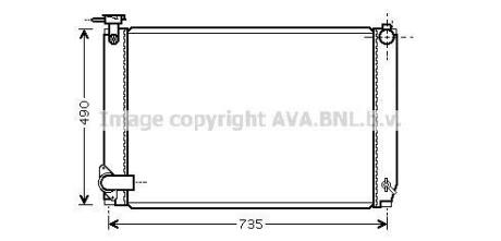 AVA LEXUS Радіатор системи охолодження двигуна RX 400h 05- AVA COOLING TO2462 (фото 1)