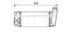 AVA TOYOTA Інтеркулер AURIS 1.4 D-4D 12-, COROLLA 1.4 D-4D 06- TO4668