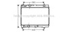 Радіатор охолодження двигуна Toyota Yaris (05-) 1,0i 1,3i , Yaris (11-) 1,0i MT (TOA2357) AVA TOA 2357