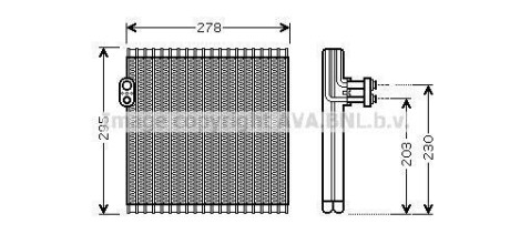 Испаритель кондиционера Toyota Camry (06-19)/ Lexus Es, Rx (06-18) AVA AVA COOLING TO V485 (фото 1)