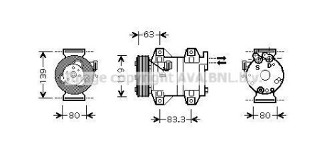 Компресор AVA COOLING VOAK121