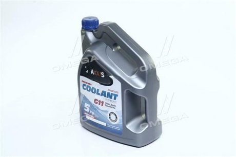 Антифриз BLUE G11 Сoolant &lt;&gt; (cиний) (Канистра 5кг) Axxis 48021029831 (фото 1)