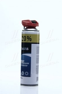 Смазка-спрей белая литиевая (носик) +20 500ml <> Axxis G-2014C-500