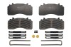 Комплект тормозных колодок, дисковый тормоз, MAN TGS TGX WVA29223 Wabco MAXX22 BCV29223TK