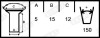 Комплект тормозных башмаков, барабанные тормоза KBL19557.0-1550