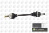 Піввісь Citroen C4/Peugeou 307 1.4/1.6i 01-10 (25/22) 630mm Л. DS6724LA