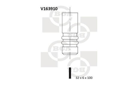 Клапан впускной BGA V163910