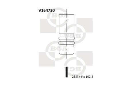 Клапан двигуна BGA V164730