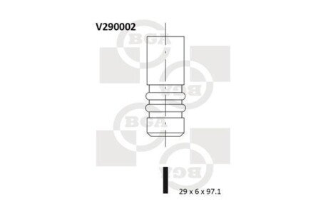 Клапан двигуна BGA V290002