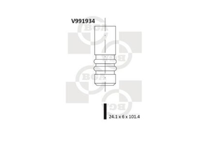 Клапан двигуна BGA V991934