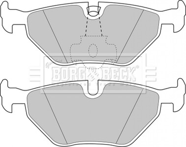 - Гальмівні колодки до дисків BORG & BECK BBP1591 (фото 1)