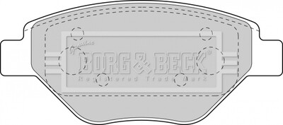 BORG &amp; BECK - Гальмівні колодки до дисків BORG & BECK BBP1851 (фото 1)