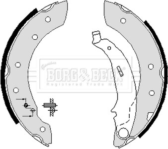 BORG &amp; BECK - Гальмівні колодки до барабанів BORG & BECK BBS6233 (фото 1)