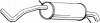 Глушник задня частина SKODA FABIA 03- (278-233) BOSAL 278-233