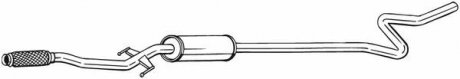 Глушитель средняя часть PEUGEOT 207 07- BOSAL 292-053