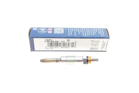Свічка розжарювання BOSCH 0250202034