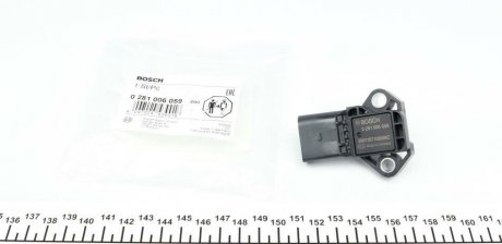 Датчик, давление наддува BOSCH 0281006059