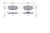 Колодка торм. диск. MB SPRINTER 2-t, VW LT 28-35 передн. BOSCH 0 986 424 218 (фото 5)