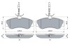 Гальмівні колодки дискові BOSCH 0986424223 (фото 5)