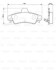 Тормозные колодки задн. (мех. датч.) FORD Mondeo -00, Cougar 98- BOSCH 0986424744 (фото 1)