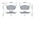 Гальмівні колодки дискові SEAT/SKODA Leon/Scala/Kamiq "F "12>> BOSCH 0986424846 (фото 5)