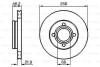 BOSCH Диск тормозной перед. (вентил.) AUDI 80  86-91, 100 -90 (256*22) 0986478018