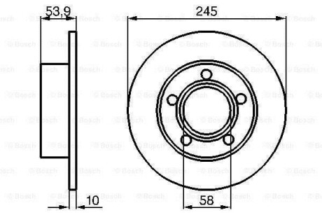 P_Гальмівний диск AUDI A6 Quattro \'\'R BOSCH 0986478461