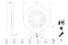 Диск тормозной SKODA YETI, VW GOLF VI задн. BOSCH 0 986 479 099 (фото 5)