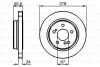 BOSCH DB Тормозной диск задн.W124/203/210 3.6/4.2 0986479133