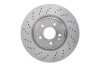 Гальмівний диск MB C W203 AMG-пакет \'\'F - кратн. 1 шт BOSCH 0986479135 (фото 4)