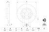Гальмівний диск MAZDA 3 F 2,0 "00>> BOSCH 0986479183 (фото 5)