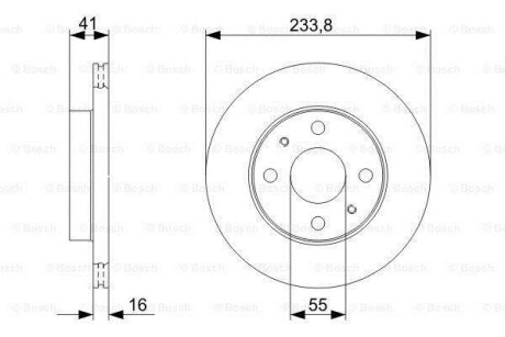 Диск гальмівний BOSCH 0986479352