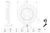 Диск галмівний OPEL/SAAB Insignia/9-5 "F "08>> BOSCH 0986479543 (фото 5)